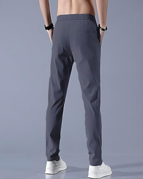 Men’s Lycra Solid Track Pants Combo (Pack of 2)