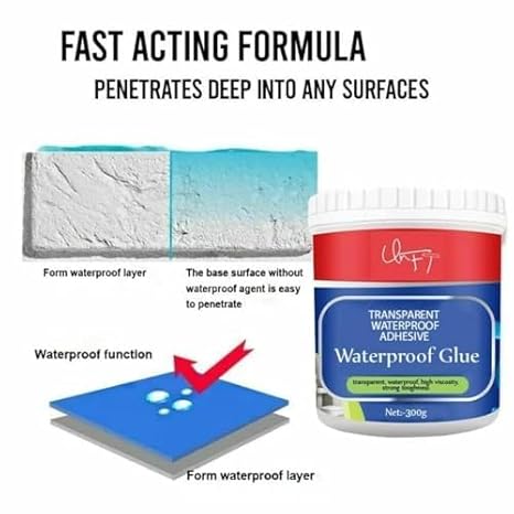 Transparent Crack Seal Glue Waterproof Solution for Roof Leakage ( Pack Of 2 )