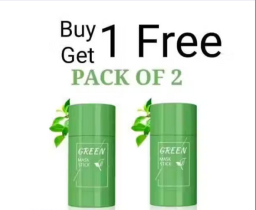 Pack of 2 Green Tea Stick Face Mask