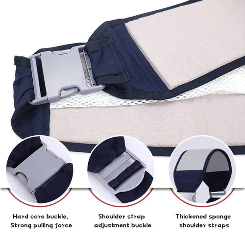 Baby Sling Carrier Adjustable Baby Holder Carrier Baby Half Wrapped Sling Hip Carrier Breathable Cotton Mesh Fabric for Newborn