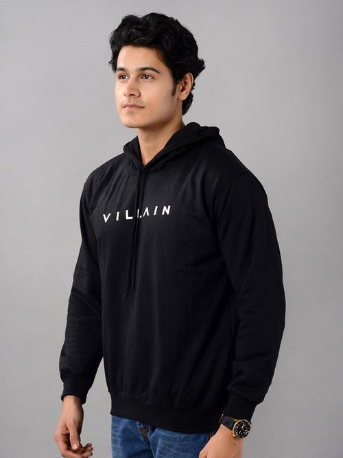 Brand Logo Printed Hooded Sweatshirt