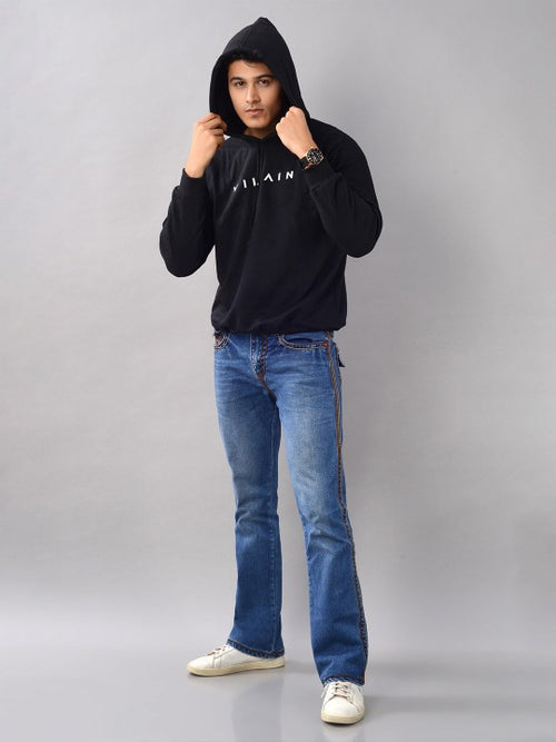 Brand Logo Printed Hooded Sweatshirt