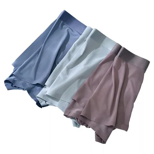 Men's Ultra Soft Material Ice-Silk Men's Shorts Underwear Men's Brief Boxer Free Size ( Pack of 2)